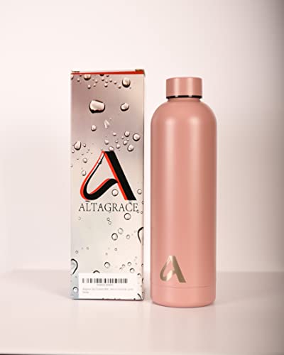 Altagrace 26Oz Rose Gold Tumbler Cup, Stainless Steel Vacuum Insulated Double Wall Travel Tumbler, Water Office, Kitchen Outdoor For Hot Or Cold Drinks. #TOP1