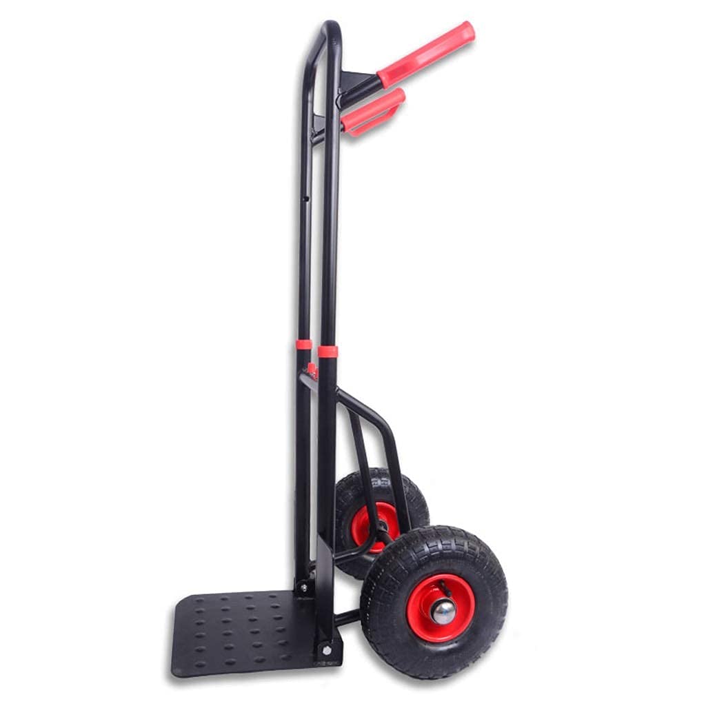 oBlosdh Hand Trolley, Folding Shopping Cart, Widened Telescopic Pull Rod, 40kg Load Capacity, Used in Supermarkets, Grocery Stores, Home Shopping