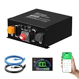 Mjbsan LiFePO4 12 V 320 Ah Underseat batteria al litio con 250 A Smart BMS, protezione a bassa temperatura, 12000 cicli e potenza di ricarica max. 3200 W, per roulotte, energia solare, memoria