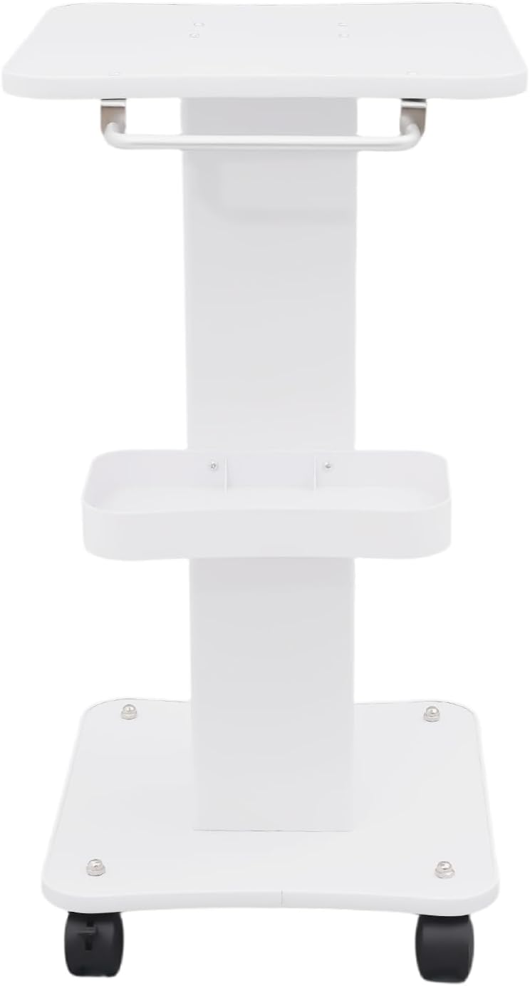 Professional Salon Trolley Cart 3 Tiers Beauty Cart Rolling Medical Cart with Wheels for Spa Pedicure Tattoo Craft Supply