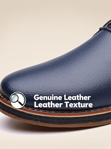 Men Casual Driving Loafers Lace-up Classic Oxford Leather Shoes for Male Business Work Office Dress Outdoor Sneakers4