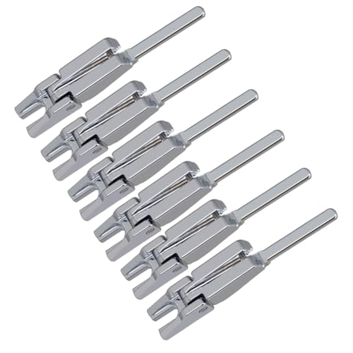 6pcs Electric Guitar Tremolo Bridge Saddles String Lock Insert Blocks String Saddle Double Locking Tremolo