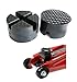 Produktbild 100x60mm mit 2 V-Nuten/Waffel Gummiauflage Gummi-Unterlage Auflage Wagen-Heber Hebebühne rund Auto Klotz Rangier-Wagenheber Puffer Reifen Reifenwechsel LKW Räder KFZ Tuning Zubehör