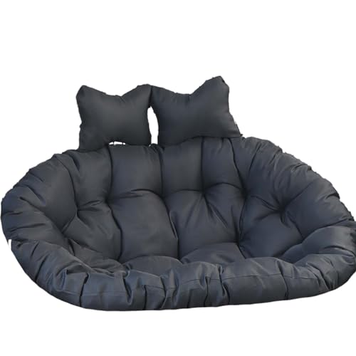 Coussin de chaise à œufs lavable de luxe pour grand hamac suspendu double