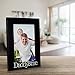 Malden International Designs 4x6 Daddy & Me Expressions Picture Frame Silver Finish Daddy & Me Word Attachment Black MDF Wood Frame