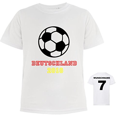 minimutz Fußball T-Shirt mit Namen | Personalisiertes Kinder-Trikot inkl....