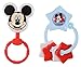 Disney Mickey Mouse Combo Pack Character Rattle & Keyring Teether, Mickey