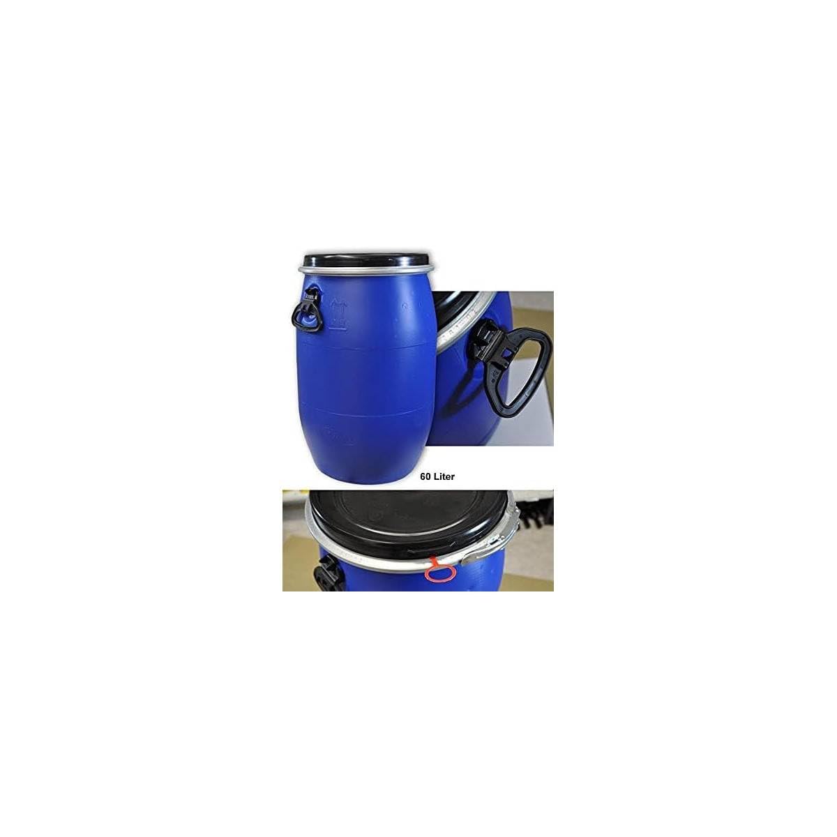 Multitanks Fût 60 Litres Ouverture Totale – Lot de 2 Pièces pour Stockage Sécurisé