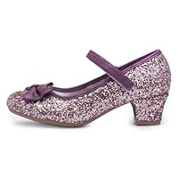 Lilley Sparkle Girls Plum Glitter Heel - Size 13 Child UK - Purple