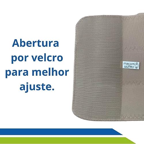 Faixa Abdominal Elástica Pós-Cirúrgica para Bariátrica e Hérnia - OBESO - 1,60m Comp - 4 Elásticos -