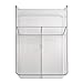 iDesign Linus Plastic Fridge and Freezer Divided Storage Organizer Bin, Container for Food, Drinks, Snacks, Produce Organization, 11