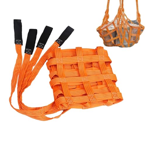 Bolsa De Red De Ladrillos para Colgar - Red De Carga De Poliéster, Soporte De Carga Fuerte Resistencia Al Desgarro Decorar Red De Elevación, Organizador Maletero Coche(1 X 1M/Mesh 10cm/Load 300KG)
