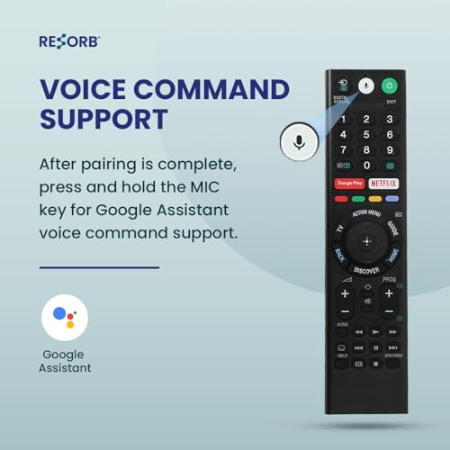 Image of LED 268 Voice Command Compatible with Sony 4K Smart LED UHD OLED QLED Android Bravia TV Bluetooth Remote Control Replacement of Original RMF