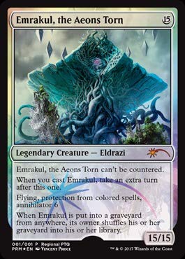 Magic: The Gathering - Emrakul, The Aeons Torn - 001/001 - Regional PTQ Promo - Unique & Misc Promos