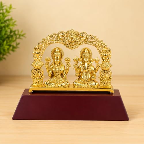 Image of Giftana Raksha Bandhan Gift Set for Brother Evil Eye Rakhi, Ganesh Ji and Laxmi Ji Idol, Rakhi Greeting Card Set, Raksha Bandhan Gift Combo for Bhai & Bhaiya