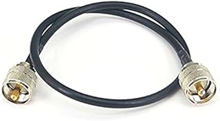 RF Coaxial Cable UHF Male to Male Connector UHF PL259 Male to UHF Male PL259 RG58 Pigtail Cable 50CM Ships from USA
