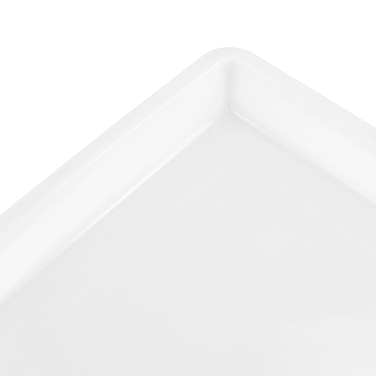 20 bandejas blancas de 39,5 x 28,5 x 4 cm, organizador de plástico para manualidades