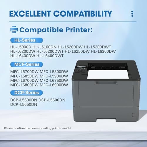 Image of Vihan TN-820 Black Toner Cartridge Replacement for Brother TN850 Toner Cartridge HL-L6200DW MFC-L5850DW HL-L5200DW MFC-L5700DW MFC-L5900DW Printer