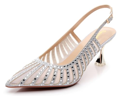 VenusCelia Women's Graceful Lady Slingback Pump Shoe