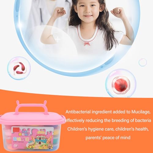 Conjunto de Argila Seca Ao Ar, Argila de Modelagem DIY Com Ferramentas de Escultura Argila Colorida