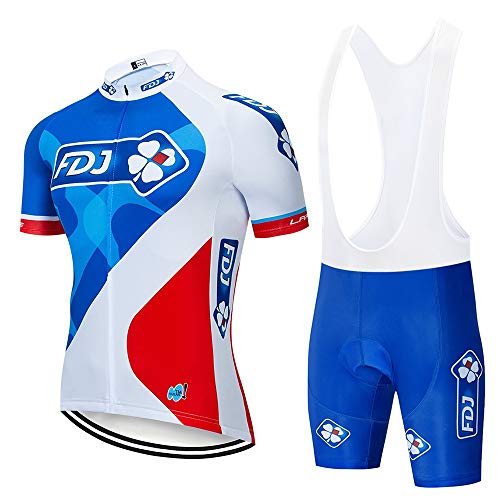 STEPANZU Maillot Cyclisme Homme Vetement Velo Manches Courtes Tenue Equipe Pro Été Maillot Vélo Homme Respirant Ensemble Cycliste Cover
