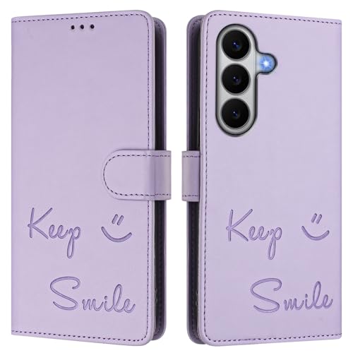 �X�}�z�P�[�X �Ή��@�� for Samsung Galaxy A57 �X�}�z�P�[�X�y�J�[�h�z���_�[�E�E�H���b�g�E�}�O�l�b�g�o�b�N���E�t���b�v�E�X�^���h�@�\�t���zPurple