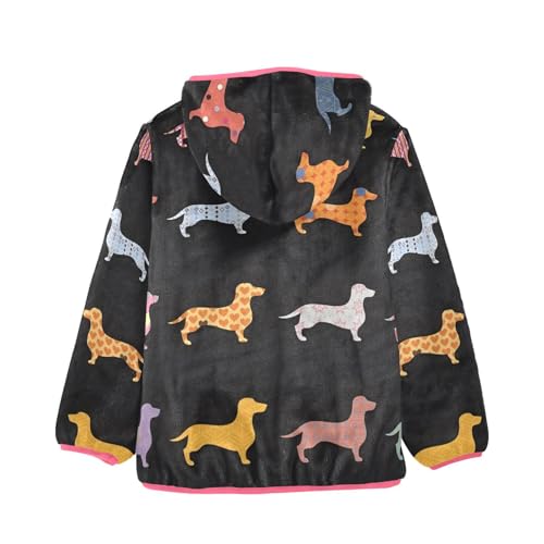 GuoChe Cute Dogs Dachshund(nnn) Toddler Fleece Jacket2