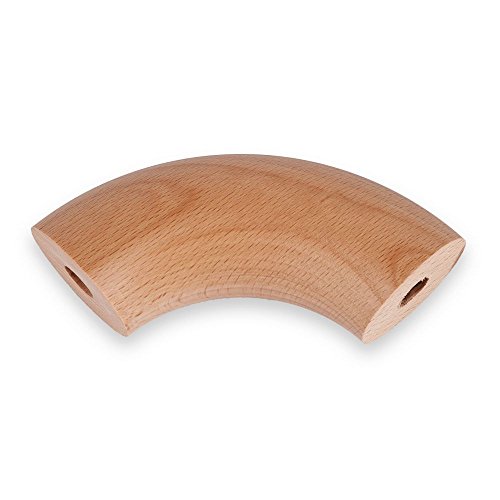 Handlaufbogen Holz Buche 90° für Handläufe mit Durchmesser 40mm