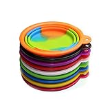 ✦El mejor regalo para ti: Perros, gatos y todo tipo de mascotas les encantarán estas bases para alimentación puesto que son limpias, Moda,bonitas y prácticas.¡Usted puede acortarlo o colapsarlo a su mochila, monedero, caja del recorrido del perro, correo del entrenamiento del perro o colapso plano para su bolsillo, cochecito, guantera y más! Suministros fabulosos para mascota para tazón de agua para mascotas o tazón de viaje para mascotas