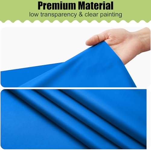 Image of Smiry Disposable Table Cloth 3 Pack, 54 x 108 Inch Waterproof Plastic Tablecloth, Decorative Rectangle Table Covers for Party, Birthday, Picnic, Blue