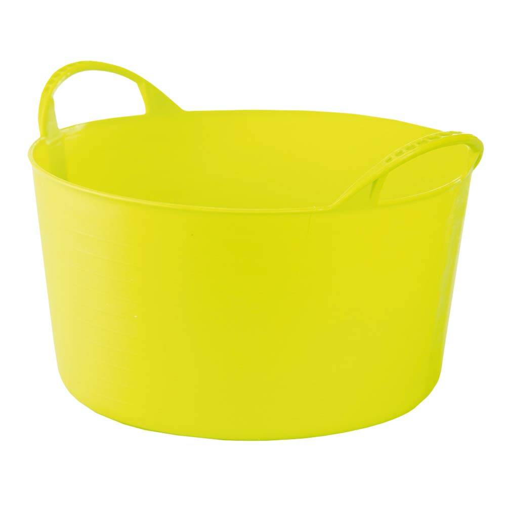 Container Bucket Basket Flexible Flexi Multifunctional, Ecurie, Jardin, Garage, Alimentation Animale, Stockage, Transport, Arrosage, Lavage, Résistance 120 kg, 35x23x30 cm 14 L Pistache