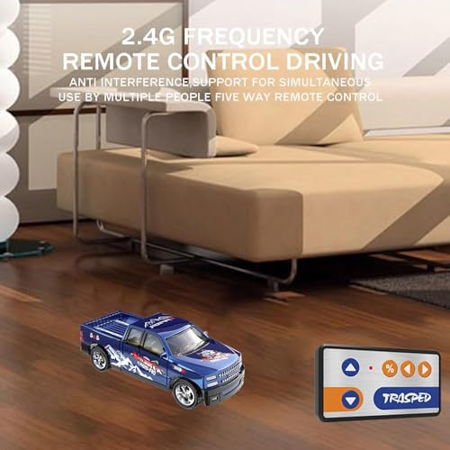 Image of Mini RC Car Remote Controlled Car from 3 4 5 6 Years 2.4GHz Mini RC Cars with Tractor and LED Light 1:64 Scale 3 Speed, Baby Cars Toy Gift