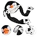 Hemoton Rabbit Hat Moving Ears Animal Party Hat Plush Penguin Cap Boys and Girls Ear Jumping Accessory