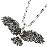 Collier à maillons pour garçon : l'aigle symbolise la liberté, la force et le succès. ce collier est le cadeau idéal pour un ami. collier homme aigle néon