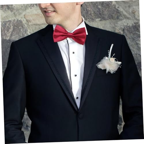 Set 3 piezas corbatas de moño para hombre con pañuelo miniatura 6