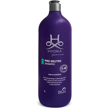 Shampoo Hydra Groomers Pro Neutro Pet Society 1l Cães Gatos