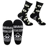 CMNIM Bill Cipher Novelty Socks Cartoon Inspired Gifts for Bill Cipher Fans Cartoon Character Crew Socks