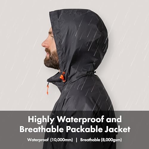 Mac in a Sac Men's Packable Rain Jacket - Origin - Lightweight Waterproof and Breathable Raincoat with Hood2