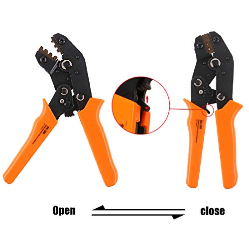Hilitchi Professional Pin Crimping Tool 2.54mm 3.96mm 28-18awg 0.1-1.0mm² for Terminals with Wire-electrode Cutting Die Insulated Terminal Crimper/Stripper/Cutter Tool - Thumbnail 3