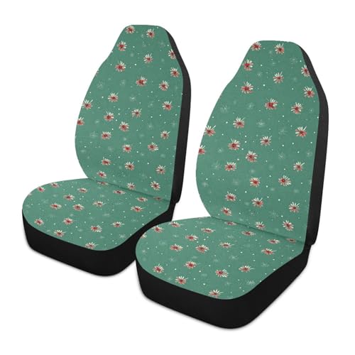 susiyo Cute Red Firecrackers 2 Pieces Car Seat Covers Front