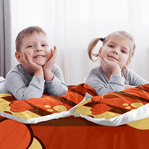 Linge de lit d'exception avec housse de couette jaune et rouge brique - 3