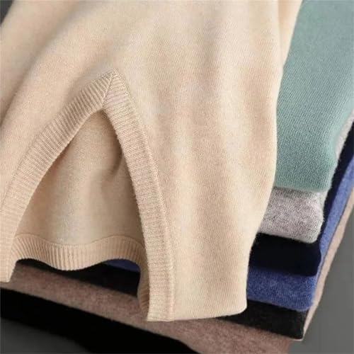 Men's Cashmere Knitted Vest Casual V-Neck Sleeveless Sweaters Jumper Tops2