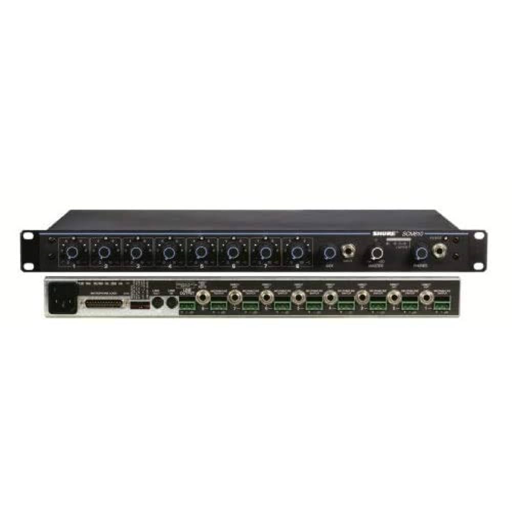 SHURE チャンネルマイクロホン ミキサー SCM810 *X26 Shure SCM810 8-Channel Automatic Microphone Mixer (48V