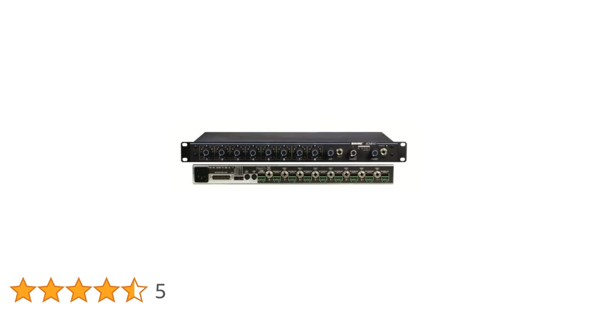 【SHURE】シェアマイクロフォンミキサーSCM810 SHURE ( シュア ) SCM810J 送料無料 | サウンドハウス
