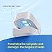 Nail Fungus Cleaning Light Device, Nail Fungus for Damaged Discolored Thick Toenails & Fingernails, Effective Rechargeable Toenail Fungus Remover for Home Use