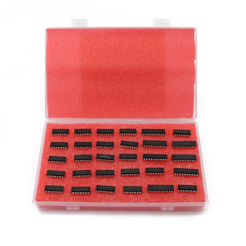 Wowoone 30 Types 74Hcxx Series Logic Ic Assortment Kit, Logic Gates, Integrated Circuits Assortment Kit, Ttl, High-Speed Si-Gate Cmos Ic, Low-Power #TOP1
