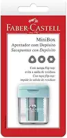 Apontador com Depósito Minibox, Faber-Castell, SM/MINIBOX, Multicor
