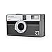 Kodak EKTAR H35N Half Frame Film Camera, 35mm, Reusable, Focus-Free, Bulb Function, Built-in Star Filter, Coated Improved Lens (Film & AAA Battery are not Included) (Striped Black)