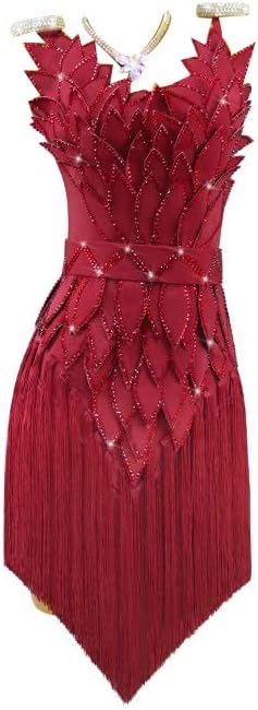 Fringe Latin Dancing Dresses Women's High End Ballroom Tango Clothing Salsa Professional Competition Costume