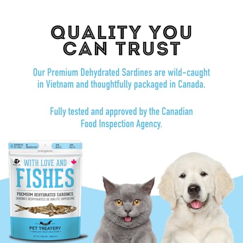 Image of Granville Island Dehydrated Sardines Dog & Cat Treats (14 oz, Pack of 1)